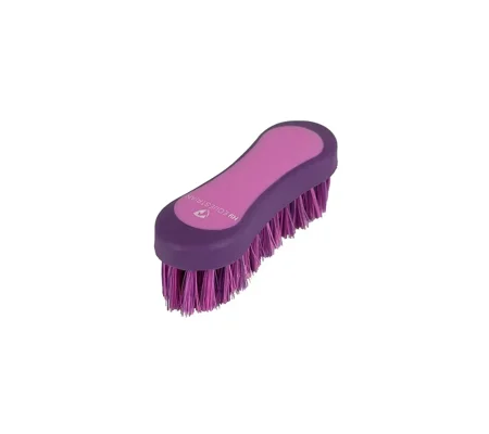 Hy Equestrian Pro Groom Face Brush 12.3 x 4cm Purple/Pink