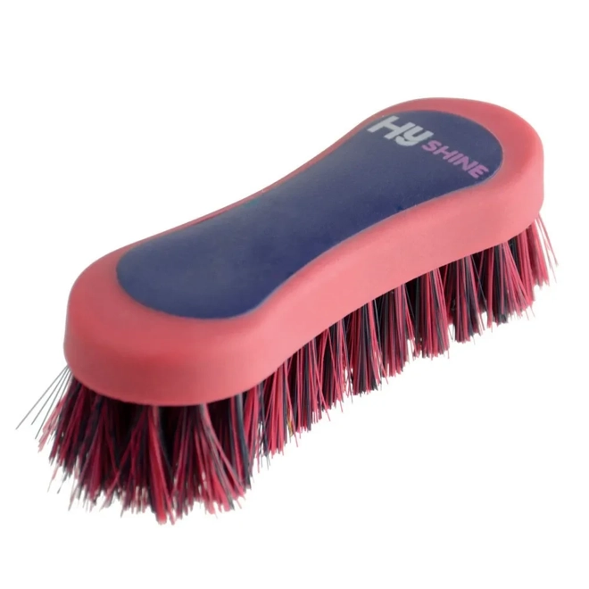 product Image for Hy Equestrian Pro Groom Face Brush 12.3 x 4cm Red/Navy