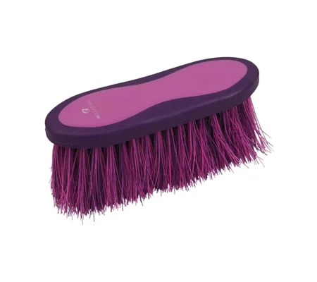 Hy Equestrian Pro Groom Long Bristle Dandy Brush 20.5 x 6.2cm Purple/Pink