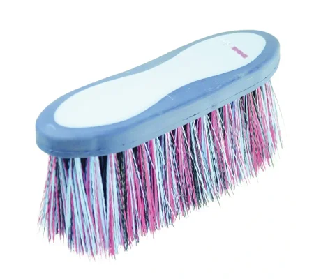 Hy Equestrian Pro Groom Long Bristle Dandy Brush 20.5 x 6.2cm Blue/Light Blue