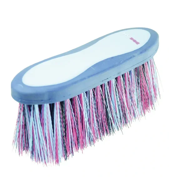 Hy Equestrian Pro Groom Long Bristle Dandy Brush 20.5 x 6.2cm Blue/Light Blue