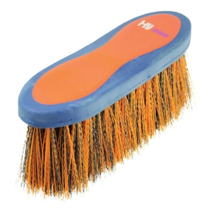 Hy Equestrian Pro Groom Long Bristle Dandy Brush 20.5 x 6.2cm Navy/Orange