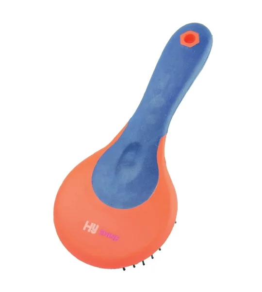 Hy Equestrian Pro Groom Mane & Tail Brush - Navy/Orange