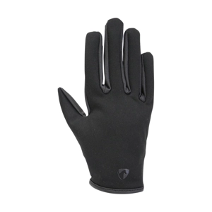 Hy Equestrian Children's Softshell Comfort Riding Gloves - Black - Child