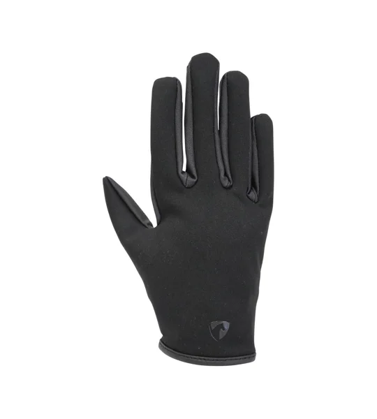 Hy Equestrian Children's Softshell Comfort Riding Gloves - Black - Child