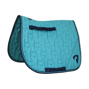 Hy Equestrian Belton Saddle Pad - Teal/Navy