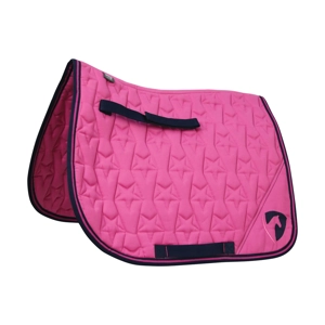 Hy Equestrian Belton Saddle Pad - Pink/Navy