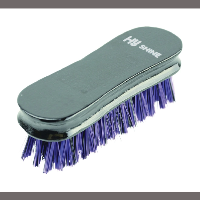 product Image for Hy Equestrian Wooden Face Brush - Black/Purple - 12.5 x 4.2cm