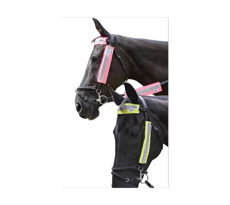 HyVIZ Bridle Set by Hy Equestrian - Yellow - 3 pieces