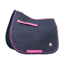 Suzie Saddle Pad by Little Rider - Navy/Pink