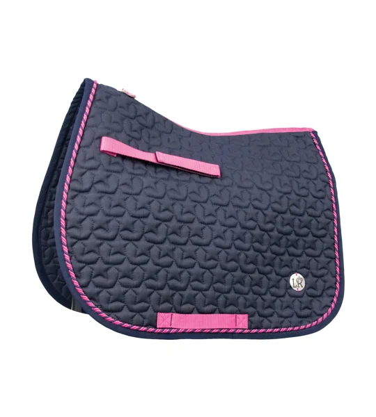 Suzie Saddle Pad by Little Rider - Navy/Pink