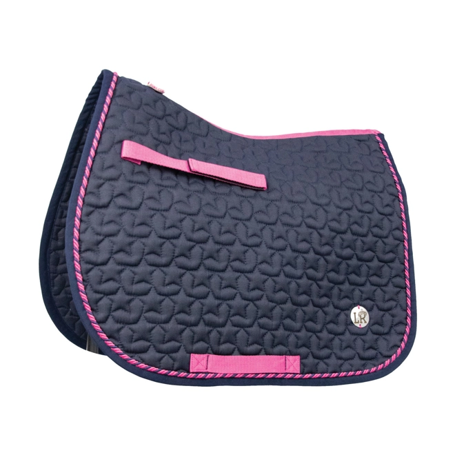 product Image for Suzie Saddle Pad by Little Rider - Navy/Pink
