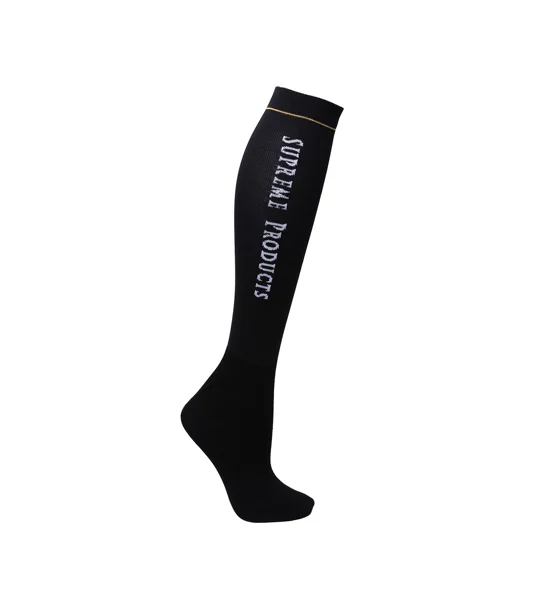 Supreme Products Active Rider Show Socks - Black - Adult 4-8