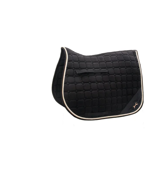 Hy Equestrian On The Bit Saddle Pad - Black/Gold