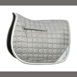 Hy Equestrian On The Bit Saddle Pad Grey/Silver