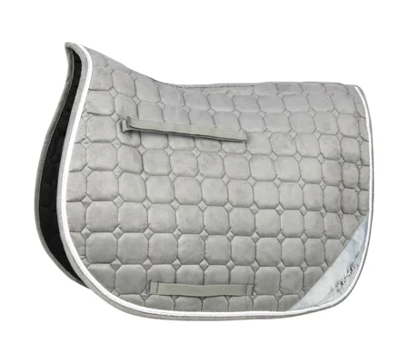 Hy Equestrian On The Bit Saddle Pad Grey/Silver