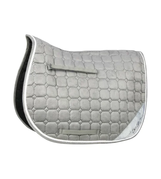Hy Equestrian On The Bit Saddle Pad Grey/Silver