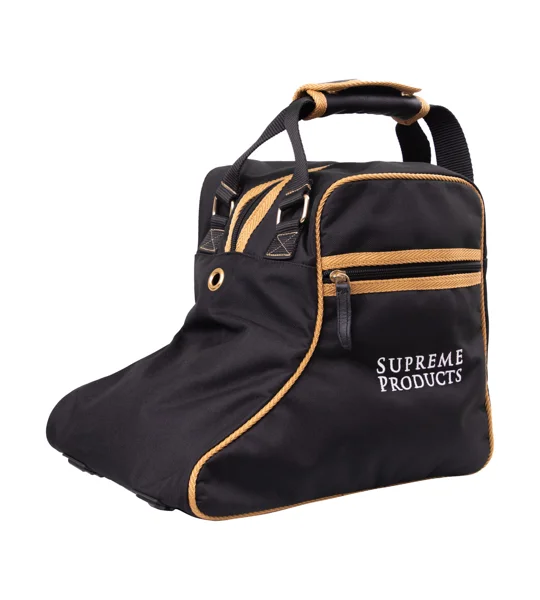 Supreme Products Pro Groom Jodhpur Boot Bag - Black/Gold