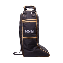 Supreme Products Pro Groom Long Riding Boot Bag - Black/Gold - One Size