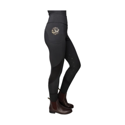 Supreme Products Active Show Rider Leggings - Black/Gold