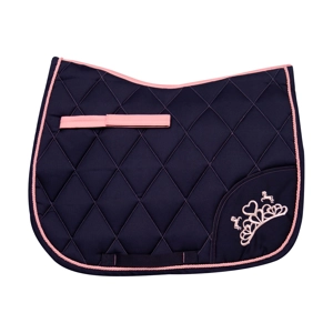 The Princess and the Pony Saddle Pad By Little Rider - Navy/Peach