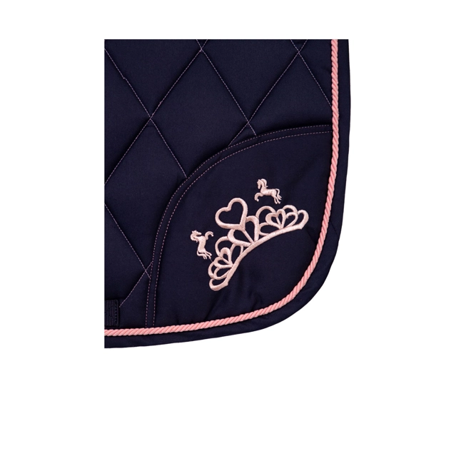Additional Image for The Princess and the Pony Saddle Pad By Little Rider - Navy/Peach
