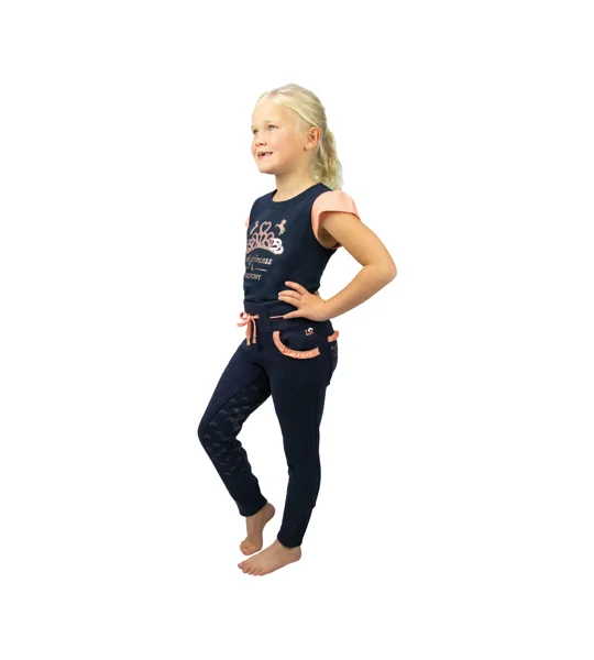 The Princess and the Pony T-Shirt by Little Rider - Navy/Peach - 3-10 Years