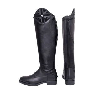 Hy Equestrian Union Jack Riding Boots - Black