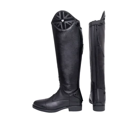 Hy Equestrian Union Jack Riding Boots - Black