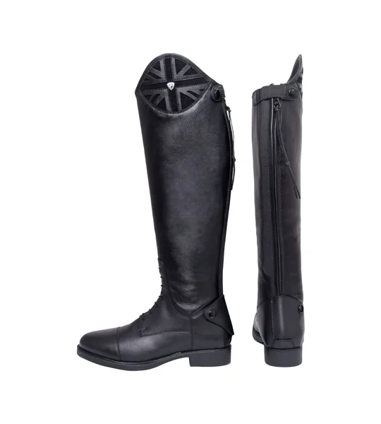 Hy Equestrian Union Jack Riding Boots - Black