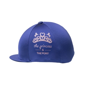 The Princess and the Pony Hat Cover by Little Rider - Navy/Peach - One Size