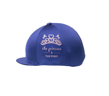 The Princess and the Pony Hat Cover by Little Rider - Navy/Peach - One Size