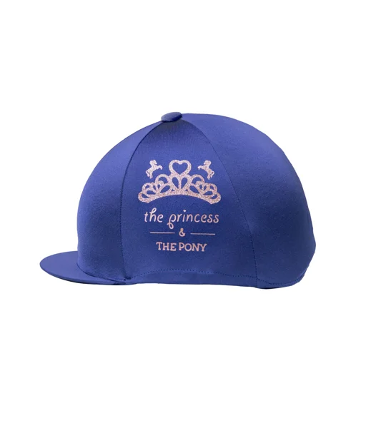 The Princess and the Pony Hat Cover by Little Rider - Navy/Peach - One Size