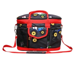 Hy Equestrian Tractor Collection Grooming Bag One Size Grey/Red