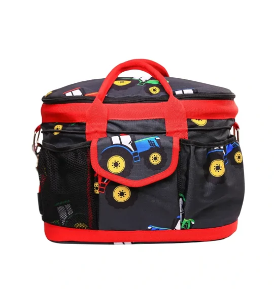Hy Equestrian Tractor Collection Grooming Bag One Size Grey/Red