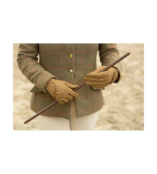 Supreme Products Classic Leather Show Cane - Brown - 24"