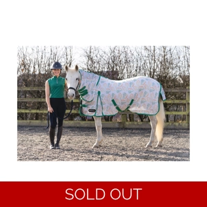 StormX Original Tropical Paradise Combi Fly Rug - Vine Green/White