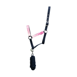 Pony Fantasy Head Collar & Lead Rope Set by Little Rider - Navy/Pink