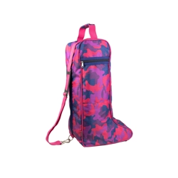 Hy Equestrian DynaForce Boot Bag - Raspberry/Navy - One Size