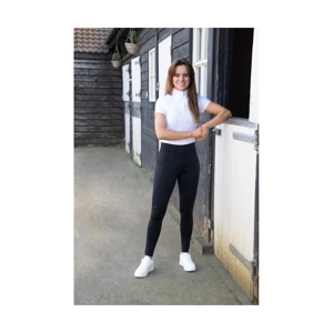 Hy Equestrian Children's Melton Riding Tights - Black