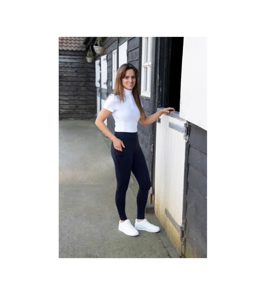 Hy Equestrian Children's Melton Riding Tights - Navy