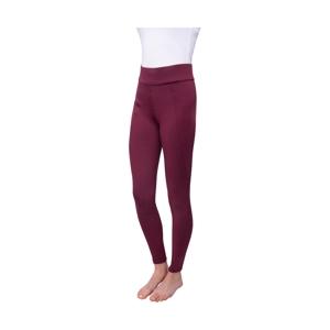 Hy Equestrian Children's Melton Riding Tights - Fig