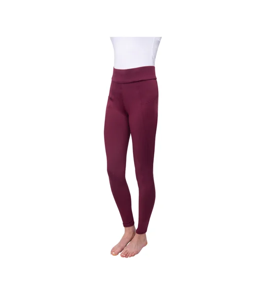 Hy Equestrian Children's Melton Riding Tights - Fig