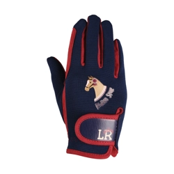 Riding Star Collection Riding Gloves by Little Rider - Navy/Burgundy