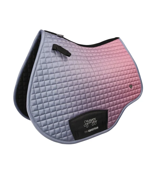 Hy Equestrian Synergy Elevate Saddle Pad - Grape/Riviera