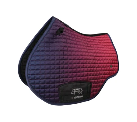 Hy Equestrian Synergy Elevate Saddle Pad - Navy/Fig
