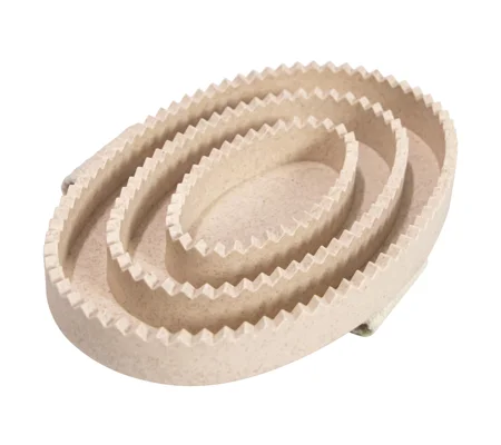 Hy Equestrian Recycled Curry Comb - Beige