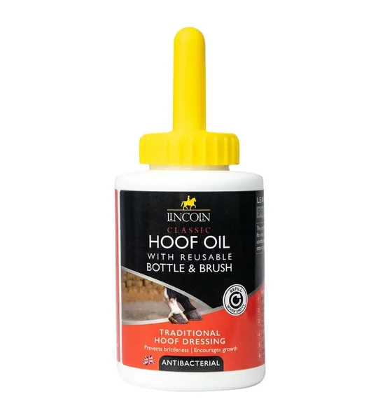 Lincoln Classic Hoof Oil With Reusable Bottle & Bush 450ml