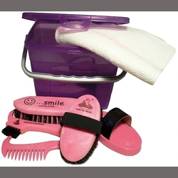 Haas Childrens Grooming Box   Lilac/Pink