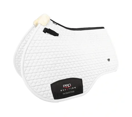 ProReaction Shield Close Contact Saddle Pad by Hy Equestrian White